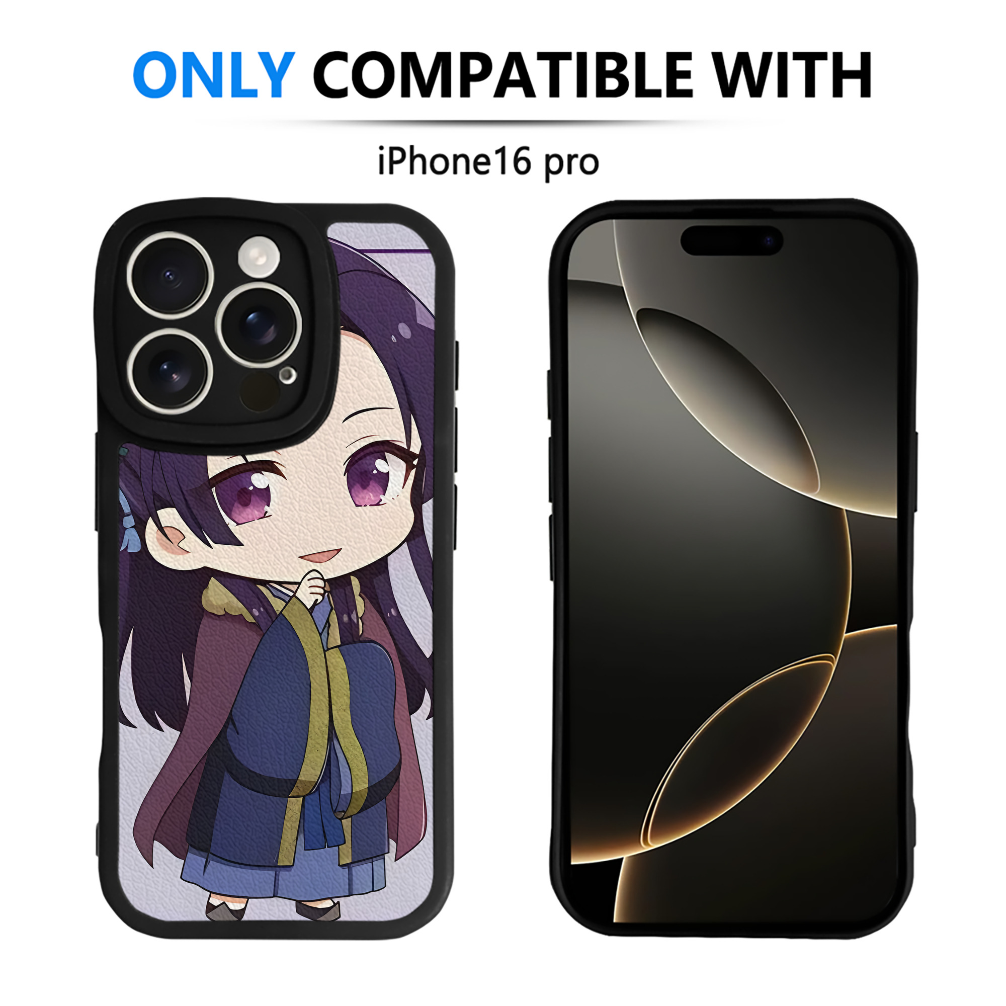 （画像用） 薬屋のひとりごと The Apothecary Diaries 【iPhone 16シリーズ対応】シリコンスマホケース（レザー調） 材質：シリコン
